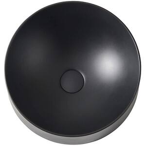 Lavoar pe blat GOODHOME Allos, rasina, 38 cm, negru mat