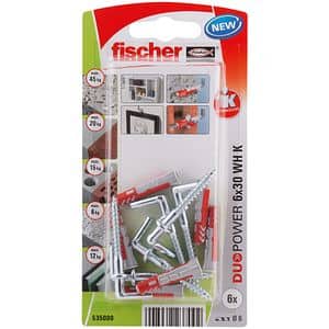 Set dibluri FISCHER DuoPower, 6 x 30mm,  6 bucati