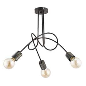 Lustra, Negru, 60 W, 3 x E27 Tango