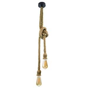 Lustra tip pendul, Maro, 12 W, 2 x E27  Polux Rope