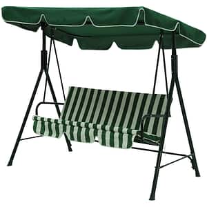 Balansoar gradina Lahore, 3 locuri, 151 x 106 x 178 cm, verde