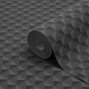 Tapet GOODHOME Stil 3D geometric 100850300, negru