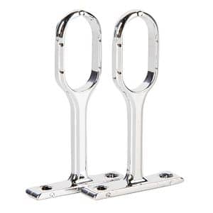 Suport oval suspendat iontermediar, 3 x 2 cm, metal, 2 buc