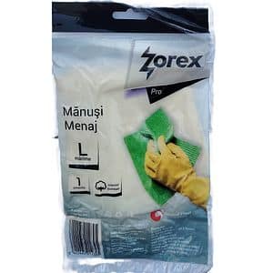 Manusi menaj ZOREX Pro, cauciuc, marime L, galben