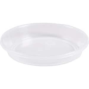 Farfurie ghiveci rotunda, plastic, 12 cm, transparent