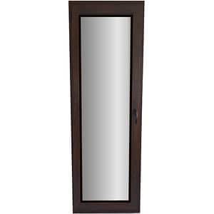 Usa exterior FENSTERWELT, cu geam, 6 camere, stanga, PVC, 76 x 205 cm, nuc