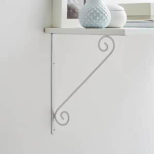 Consola mobila FORM, 30 x 25cm, otel, alb