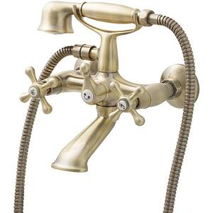 Baterie cada-dus GOODHOME Cercal, metal, Bronz