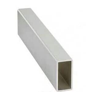 Teava rectangulara pentru plasa insecte Alleymet, aluminiu, 200 x 40 cm, gri