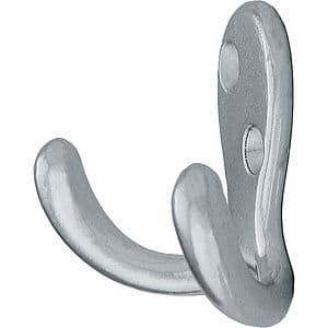 Cuier perete si mobilier, 2 agatatori, metal, argintiu
