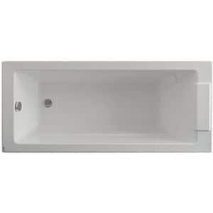 Cada simpla incastrabila KRING Roma, dreptunghiulara, 170 cm x 75 x 45 cm, acril, alb