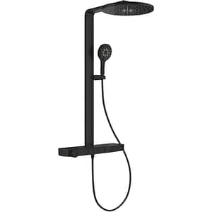 Sistem dus GROHE Rainshower Aqua Pure 100964KF00, termostat, 3 functii, negru