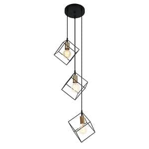 Lustra tip pendul, Multicolor, 40 W, 3 x E27  Italux Morestel