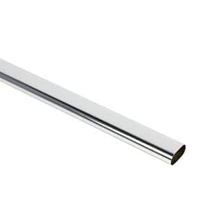 Bara dulap, otel, 90x3x1.5 cm, argintiu