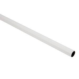 Bara dulap, metal, 200x2.5 cm, alb