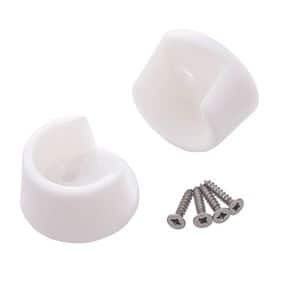 Suport Bara Dulap 25Mm Rotund Alb