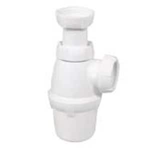 Sifon lavoar Wirquin 31580010, reglabil, tip butelie, plastic, 1 1/4" - D32, alb