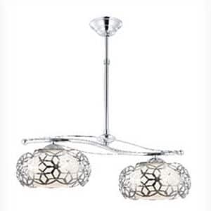 Pendul Renzo 250380, 2x75W, E27, crom