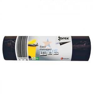 Saci menajeri ZOREX Pro, 10 buc, 240 l, negru