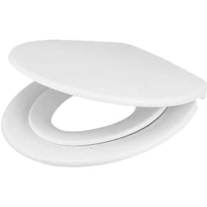 Capac WC cu reductor pentru copii GOODHOME Havel, inchidere lenta, duroplast, alb
