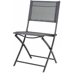 Scaun terasa GOODHOME Saba, otel, 50 x 46.5 x 84.5 cm, gri