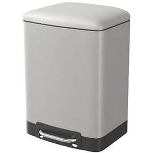 Cos gunoi pentru baie GOODHOME Elland 101058795, 5 l, dreptunghiuar, otel inoxidabil, gri