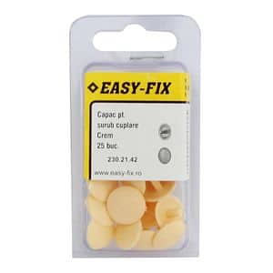 Capac plastic pin pt suruburi cupl crem 25buc