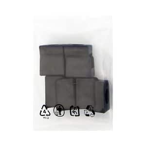 Alunecator u 38x19mm negru 8buc