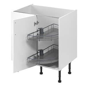 Sistem depozitare colt GOODHOME Jolly Pebre, 80 cm, antracit
