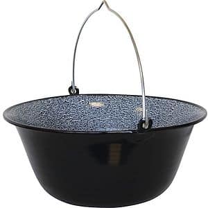 Ceaun emailat LANDMANN, 14l, otel, negru