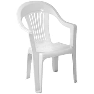 Scaun gradina Napochim Sole, plastic, 57 x 54 x 90 cm, alb