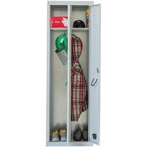 Vestiar Coarmet, 2 usi, 60 x 50 x 180 cm, metalic, gri