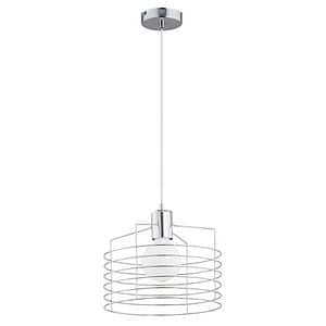 Lustra tip pendul, Crom/Alb, 60 W, 1 x E27  Alfa Manta