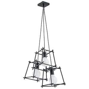 Lustra tip pendul, Negru, 60 W, 3 x E27  Alfa Moro