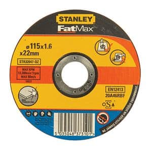 Disc taiere inox STANLEY Fatmax STA32647-QZ, 115 x 22.2 x 1.6 mm