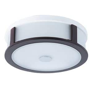 Plafoniera , E27, alb, metal, sticla si lemn 