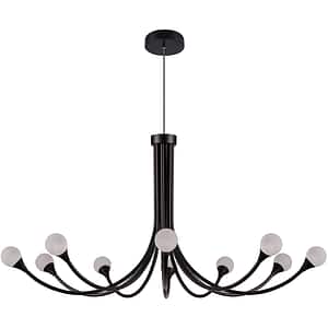 Lustra GOODHOME Kirindy, 19.5W, LED, negru