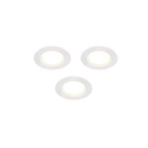 Set 3 spoturi LED incastrate Colours Thorold, diametru 8.5 cm, alb, IP20