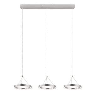 Lustra GoodHome Taphao, Argintiu, 36 W, 3 x Integrat