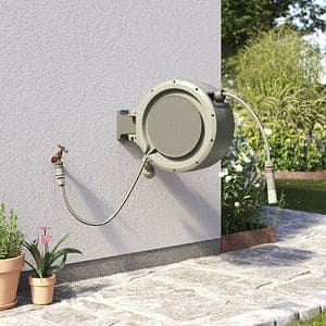 Derulator manual de perete cu furtun gradina Verve, 25m