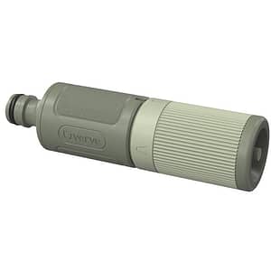 Duza pentru furtun reglabila VERVE, 2 jeturi, 13.3 x 3.5 x 3.5 cm, plastic, verde