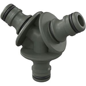 Conector triplu pentru furtun VERVE, verde