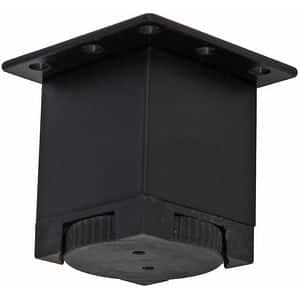 Picior reglabil, aluminiu, 40x40x50 mm, negru, set 4 bucati