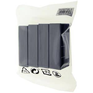 Picior, plastic, 83x40x23 mm, crom satinat, set 4 bucati