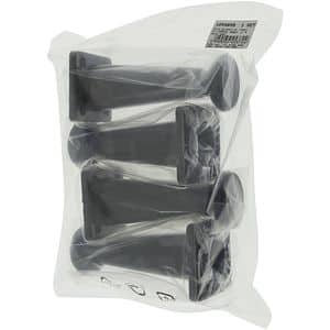 Set picior reglabil, plastic, 100 mm, negru, 4 bucati
