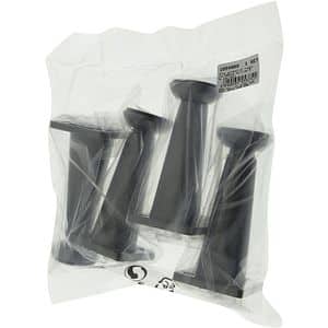 Set picior reglabil, plastic, 100 mm, argintiu, 4 bucati