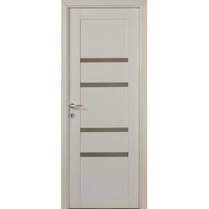 Usa interior Bella, cu geam, reversibila, MDF, 78 x 203 cm, alb