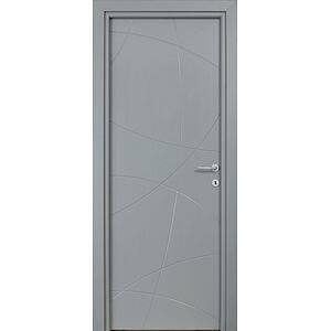 Usa interior Arc, fara geam, reversibila, MDF, 88 x 203 cm, gri