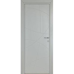Usa interior Arc, fara geam, reversibila, MDF, 68 x 203 cm, alb