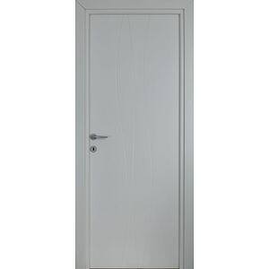 Usa interior Wave, fara geam, reversibila, MDF, 88 x 203 cm, alb
